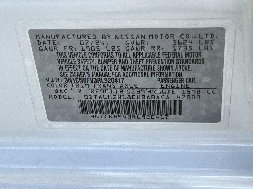 2024 Nissan Versa SR